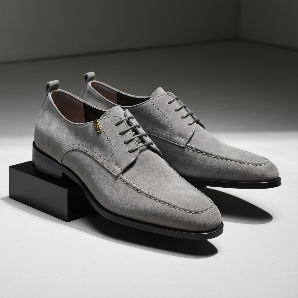 그레이 스웨이드 더비